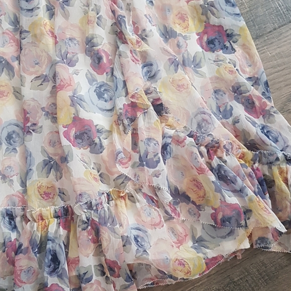 Abercrombie & Fitch floral chiffon sundress, sz M - Picture 4 of 7